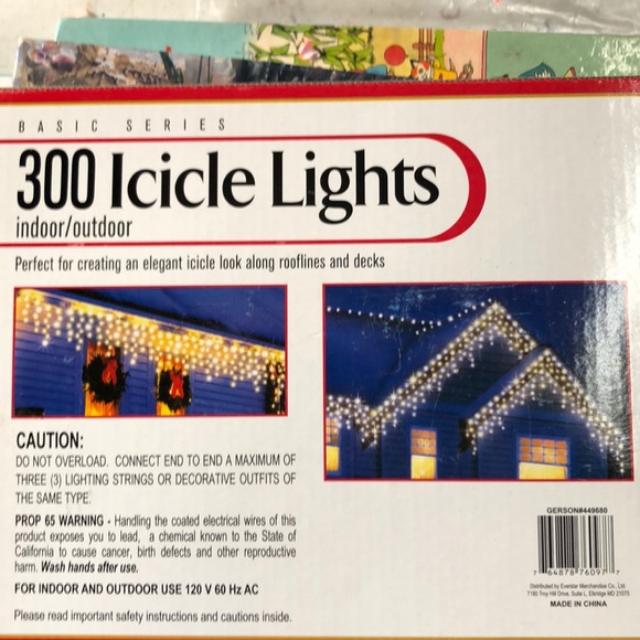 300 icicle lights for Christmas or partys - Picture 2 of 2